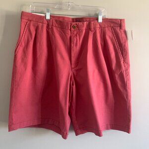 NWT | IZOD Saltwater Stretch Double Pleat Chino Shorts | Men's Size 38